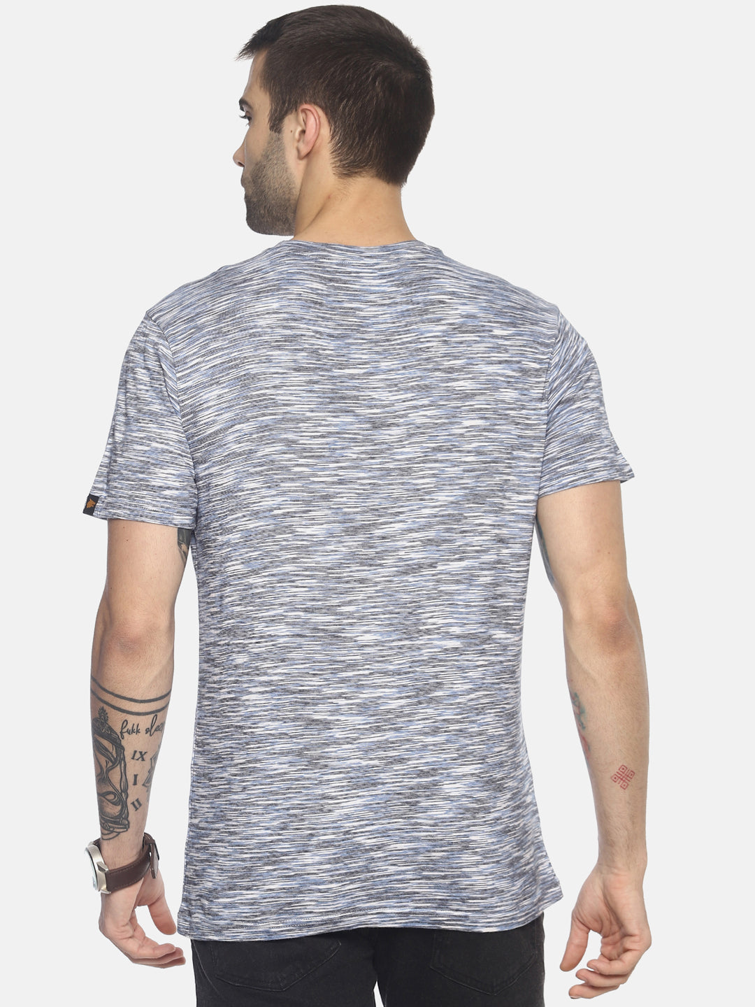 Wolfpack Men Blue Space Dyed T-Shirt Wolfpack