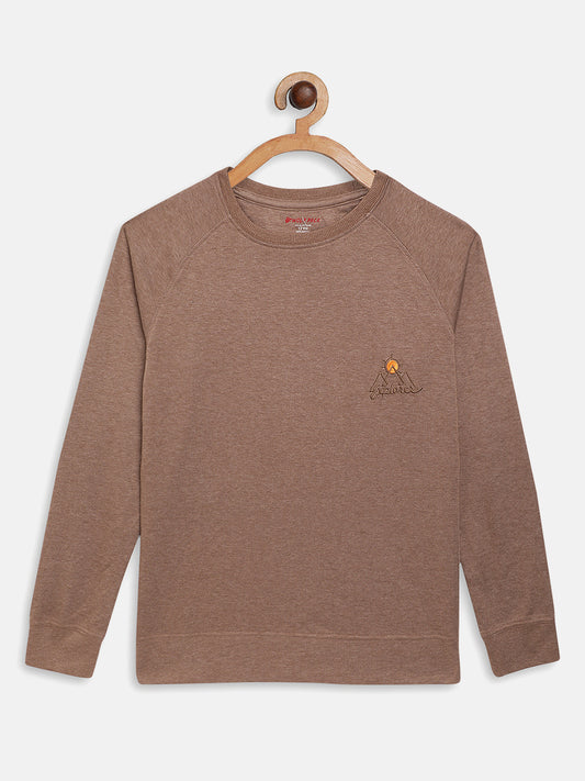 Wolfpack Kids Brown Plain Sweatshirt Wolfpack