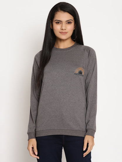Women Grey Wanderer Sweatshirt Wolfpack