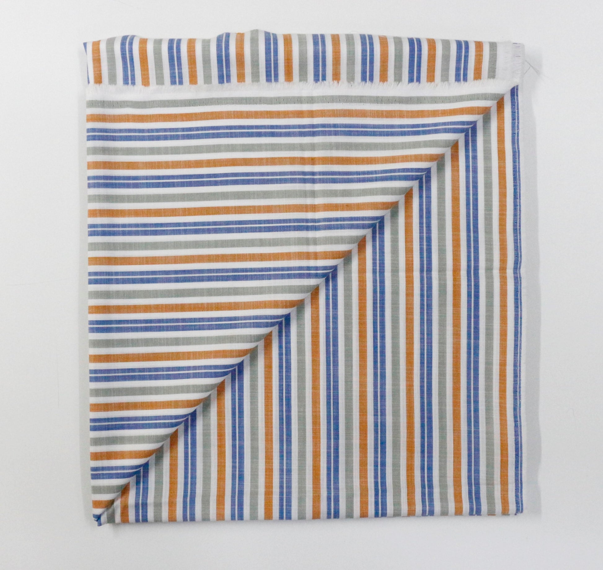 Multicolor Yarn Dyed Stripes Cotton Unstitched Men's Shirt Piece