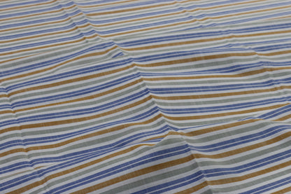 Multicolor Yarn Dyed Stripes Cotton Unstitched Men's Shirt Piece