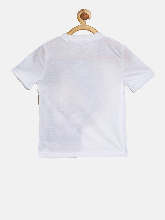 Wolfpack Boys White Graphic T-Shirt Wolfpack