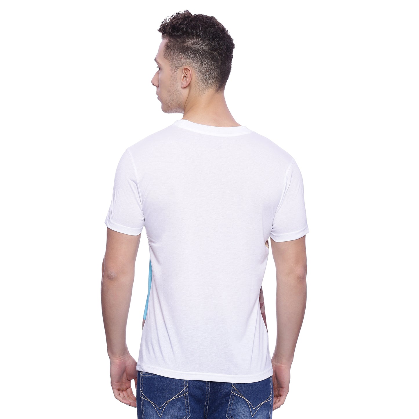 Trekking White Printed Men T-Shirt